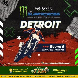 Read more about the article 🏍️AMA Supercross Championship 2024: Round 5 Heats Up in Detroit – Engines Roar, Rivalries Reignite! (event finished)🏍️